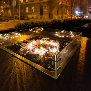 Fire table heating solution